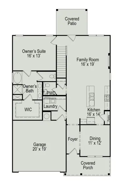 2D floor plan layout of this home in La Segarra, Pattison, TX (Image 2).