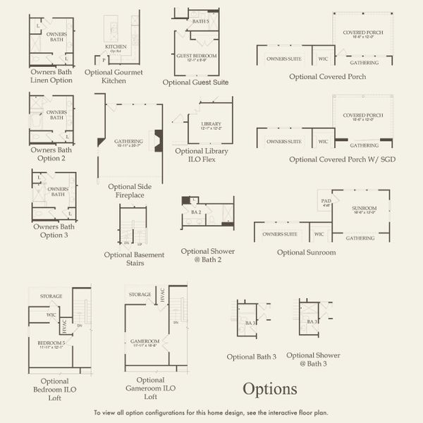 2D floor plan layout for the Moorpark by Pulte Homes in Devonshire, Mount Juliet, TN (Image 22).