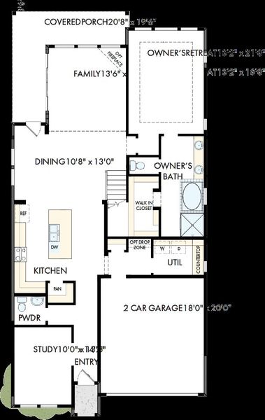 2D floor plan layout of this home in Harvest Green - Reserve Collection, Richmond, TX (Image 2). 2D floor plan layout of this home in Harvest Green - Reserve Collection, Richmond, TX (Image 2).