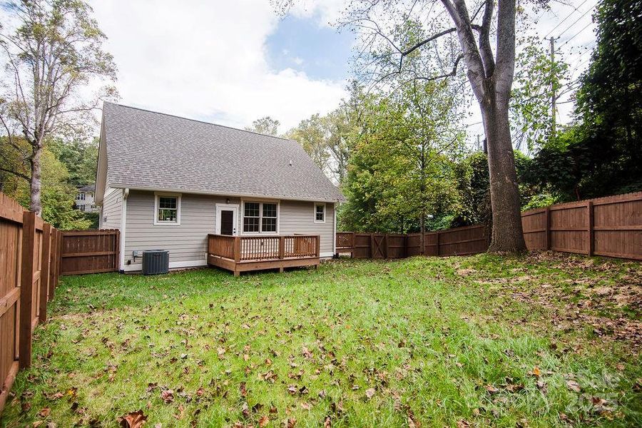 Exterior details and patio area of a home in , Asheville (Image 2).