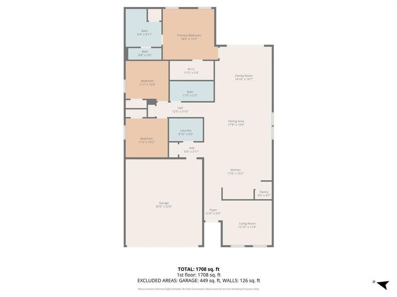 2D floor plan layout of this home in Tesoro at Chisholm Trail Ranch, Crowley, TX (Image 5). 2D floor plan layout of this home in Tesoro at Chisholm Trail Ranch, Crowley, TX (Image 5).