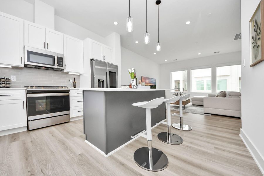 Furnished interior view inside a new home in , Houston (Image 13). Furnished interior view inside a new home in , Houston (Image 13).