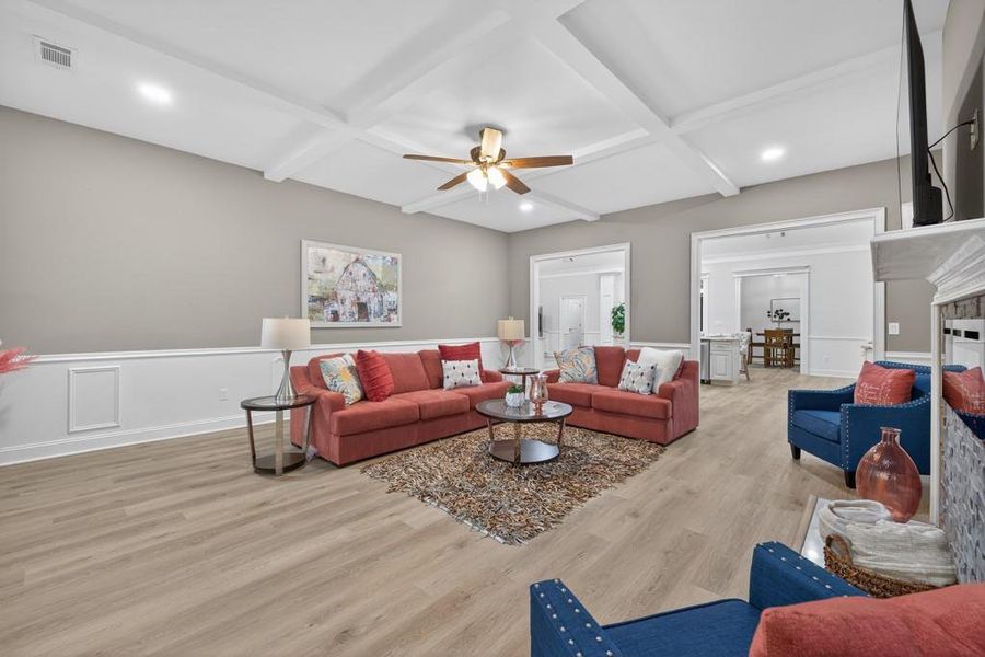 Furnished interior view inside a new home in , Oxford (Image 12).