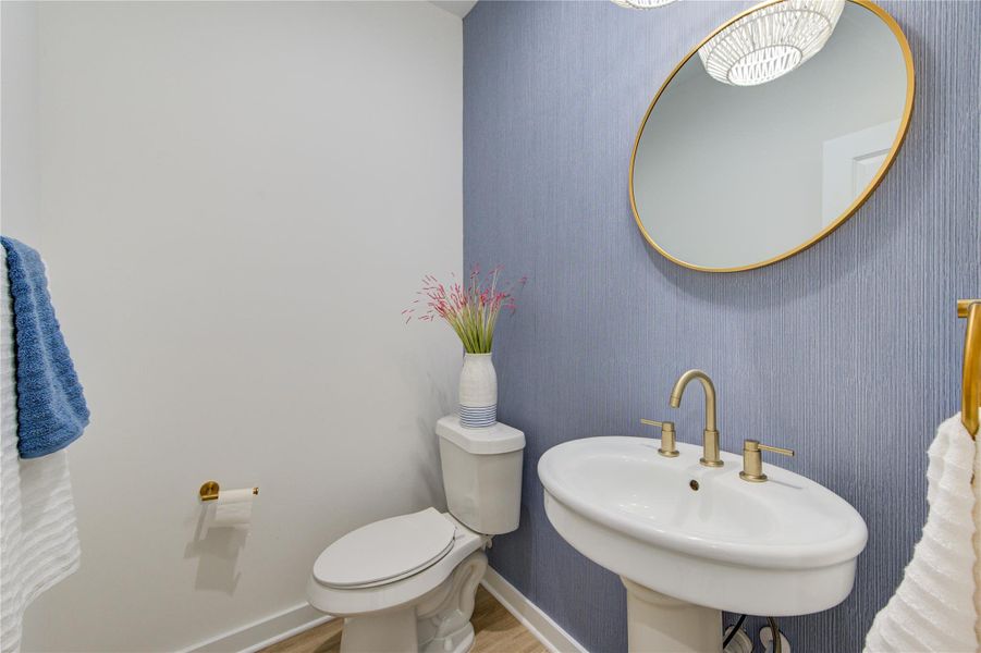 Modern bathroom with stylish finishes and updated fixtures