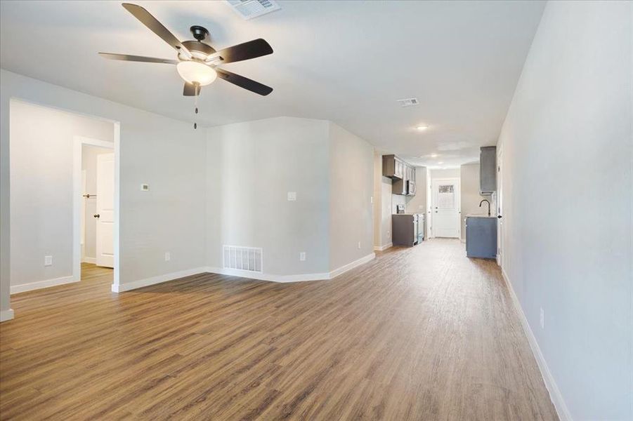 Spacious, unfurnished interior of a new home in Miller Street Cottages, Denison (Image 23).