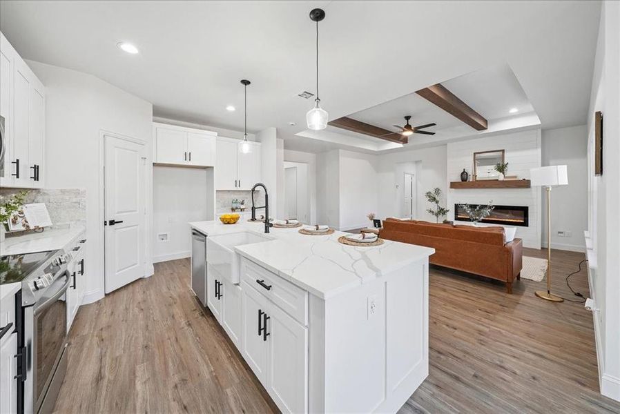 Furnished interior view inside a new home in , Granbury (Image 6). Furnished interior view inside a new home in , Granbury (Image 6).