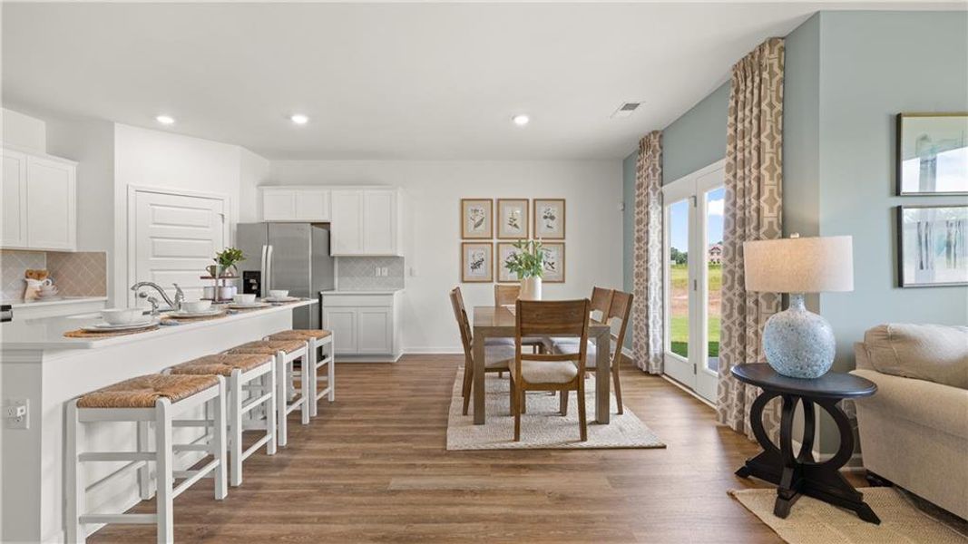 Furnished interior view inside a new home in Fox Crossing, Griffin (Image 10). Furnished interior view inside a new home in Fox Crossing, Griffin (Image 10).