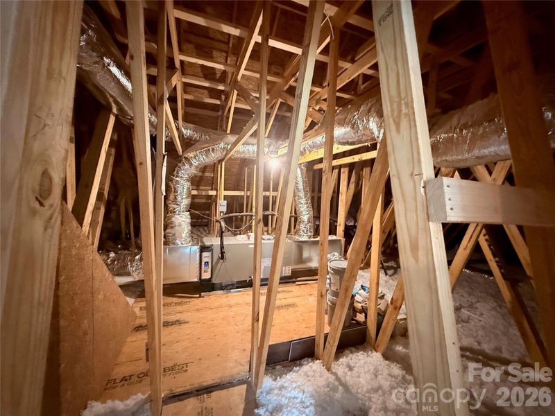 Walk in access to the attic