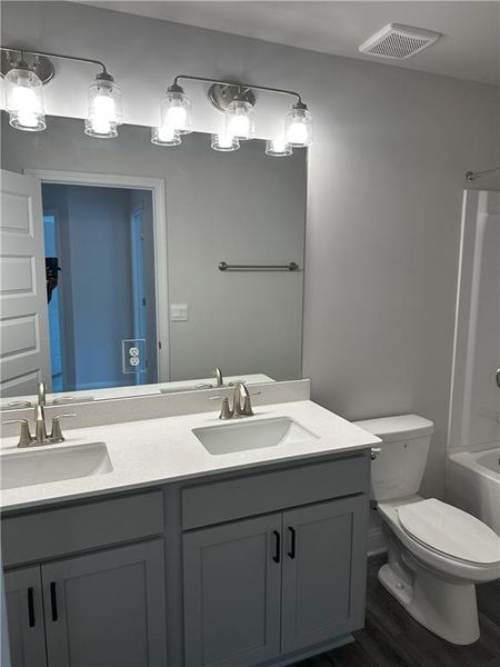 Furnished interior view inside a new home in Canterbury Villas, Carrollton (Image 10). Furnished interior view inside a new home in Canterbury Villas, Carrollton (Image 10).