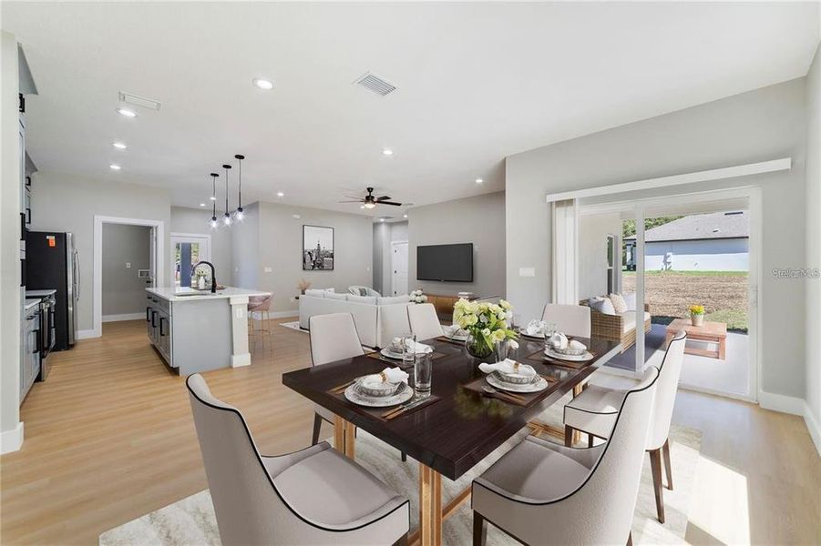 Furnished interior view inside a new home in , Ocala (Image 10). Furnished interior view inside a new home in , Ocala (Image 10).