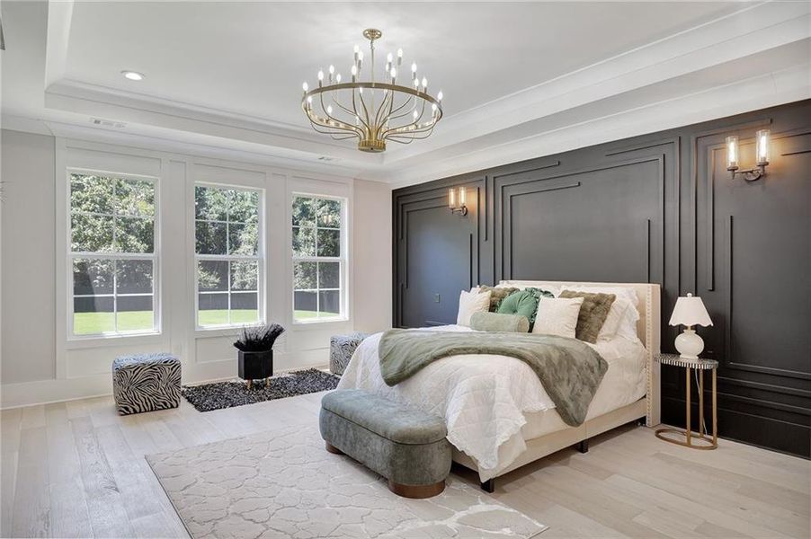 Furnished interior view inside a new home in , Suwanee (Image 17).