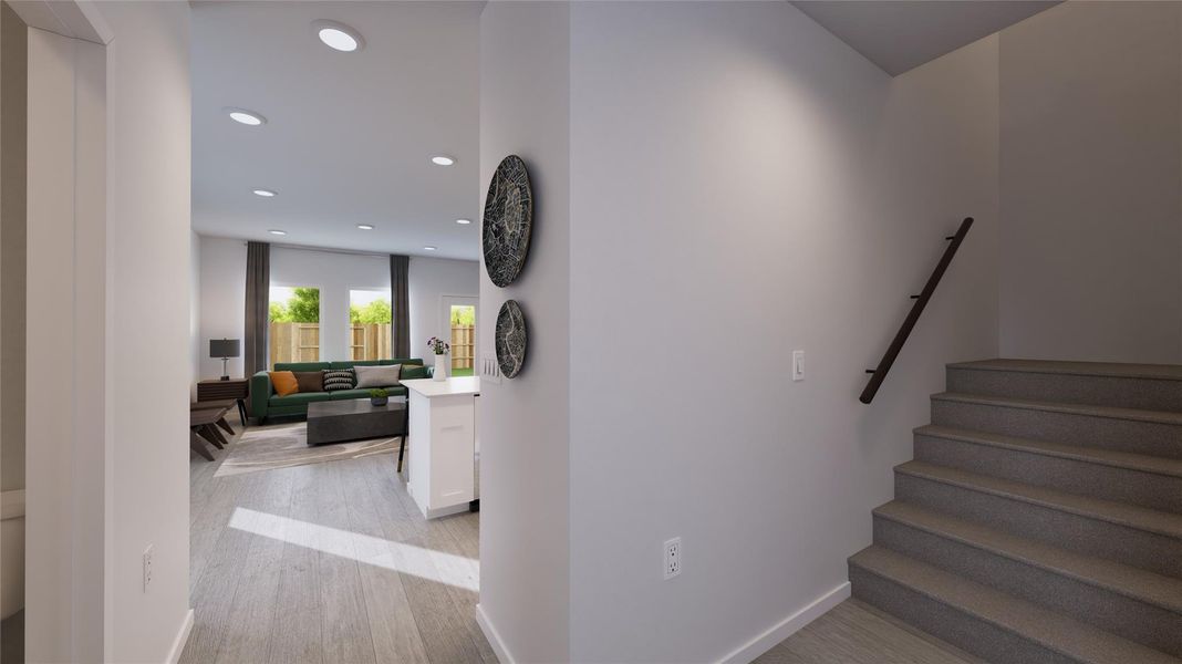 Furnished interior view inside a new home in Sierra Vista, Rosharon (Image 15). Furnished interior view inside a new home in Sierra Vista, Rosharon (Image 15).