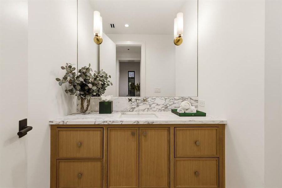 Furnished interior view inside a new home in , Dallas (Image 22).