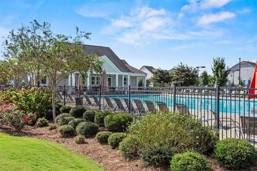 Front exterior of a new home in Edgewater, Canton, GA, highlighting curb appeal (Image 23).