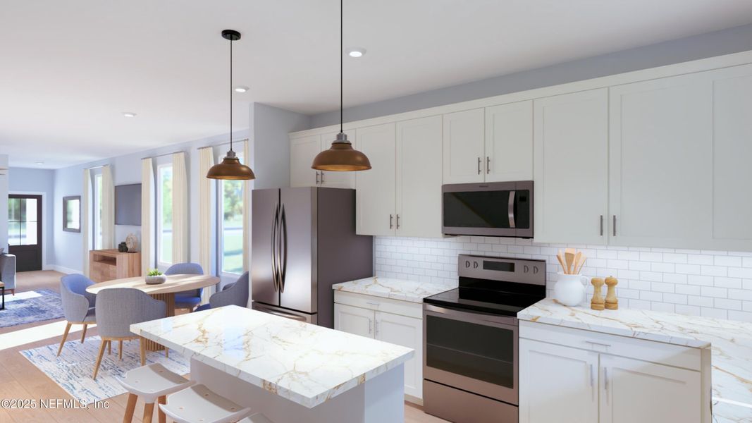 Furnished interior view inside a new home in Baxley Villas, Middleburg (Image 8).