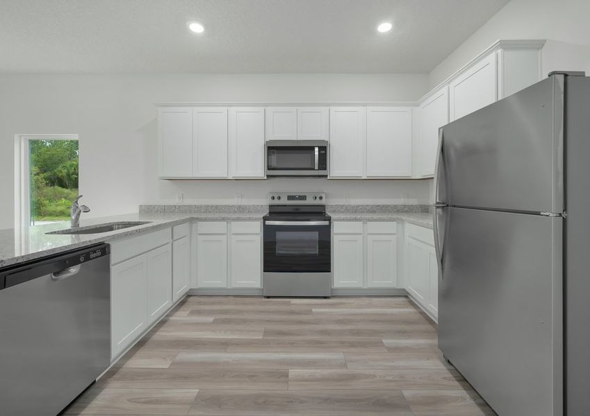 All stainless steel appliances are included!