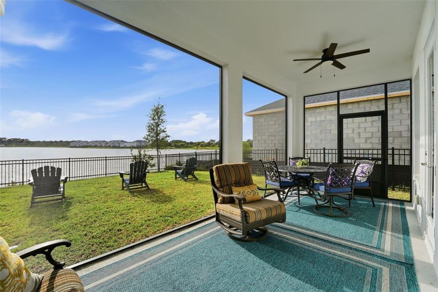 Exterior details and patio area of a home in Emerald Landing at Waterside at Lakewood Ranch – Lake Series, Sarasota (Image 33). Exterior details and patio area of a home in Emerald Landing at Waterside at Lakewood Ranch – Lake Series, Sarasota (Image 33).
