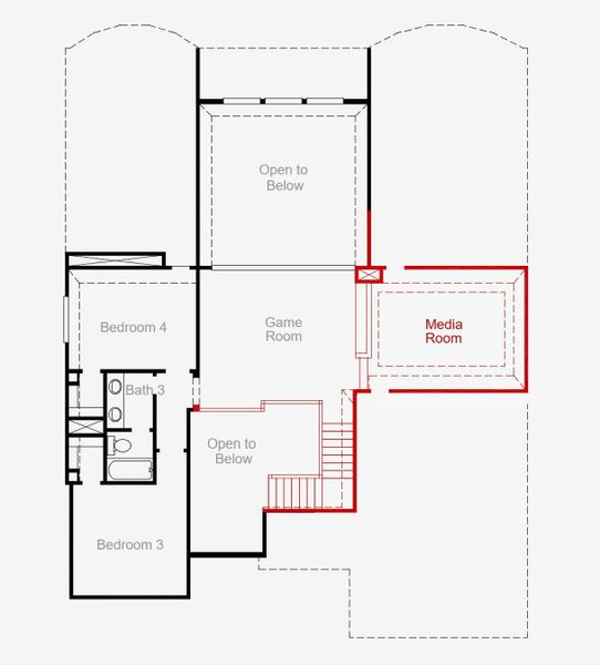 2D floor plan layout of this home in Pomona, Manvel, TX (Image 3).