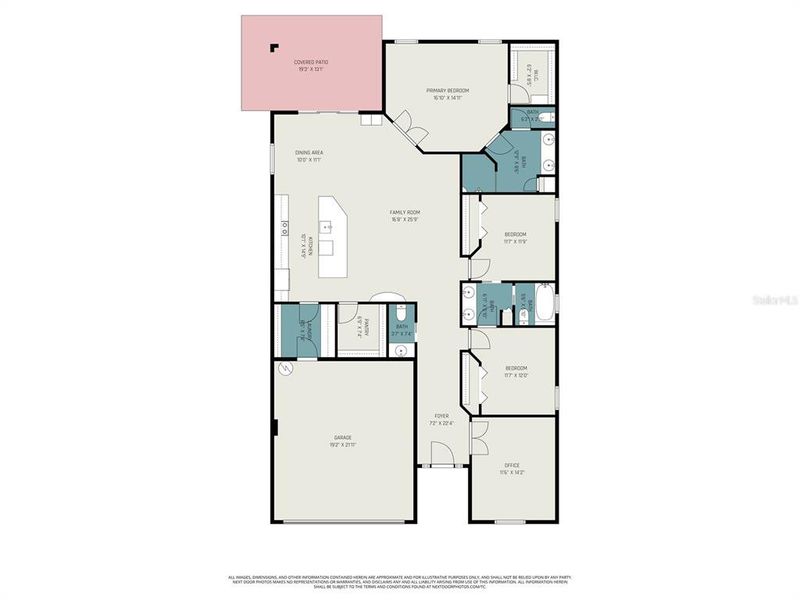 2D floor plan layout of this home in , Lake Alfred, FL (Image 4).