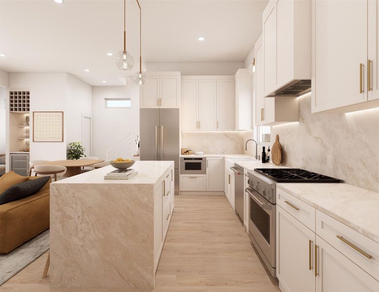 Furnished interior view inside a new home in , Houston (Image 12).