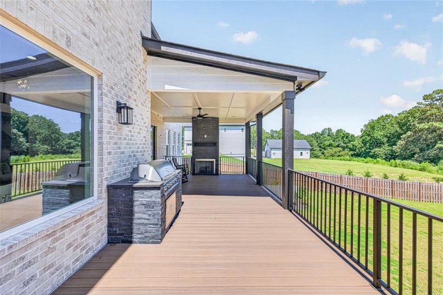Exterior details and patio area of a home in , Buford (Image 3).