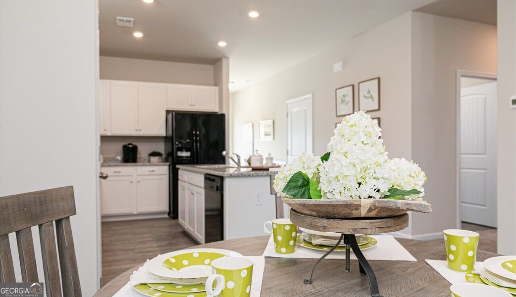 Furnished interior view inside a new home in The Cottages of Silvertown, Thomaston (Image 7).