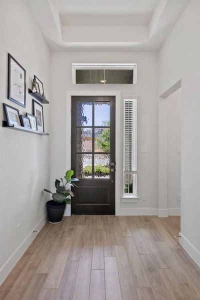 Front foyer makes an inviting first impression.