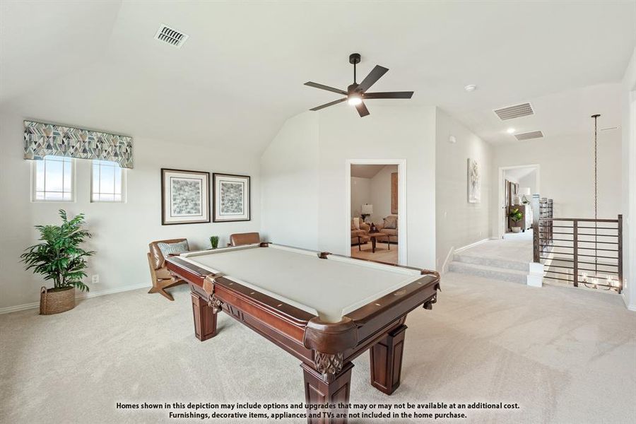 Furnished interior view inside a new home in Painted Tree, McKinney (Image 38).