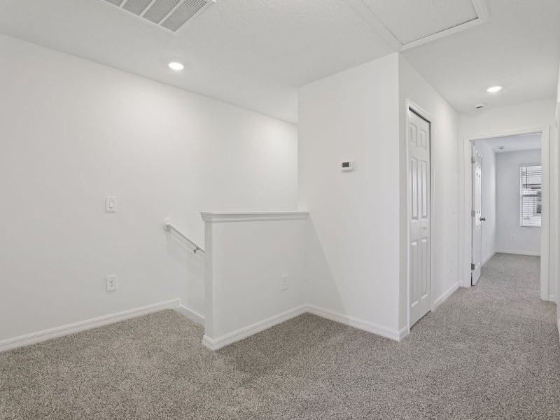 Spacious, unfurnished interior of a new home in The Meadow at Crossprairie Townes, St. Cloud (Image 10). Spacious, unfurnished interior of a new home in The Meadow at Crossprairie Townes, St. Cloud (Image 10).