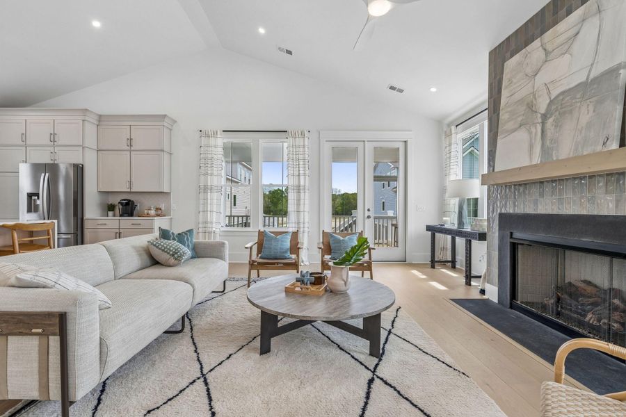 Furnished interior view inside a new home in Miller's Crossing, Johns Island (Image 11).