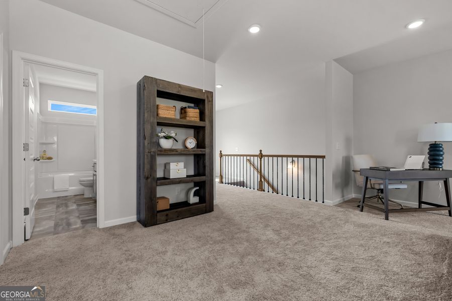 Furnished interior view inside a new home in Cobblestone Crossing Commons, Warner Robins (Image 42).