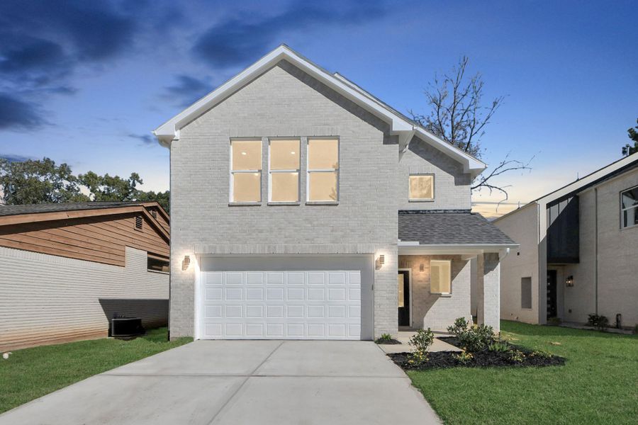 Front exterior of a new home in , Montgomery, TX, highlighting curb appeal (Image 1).