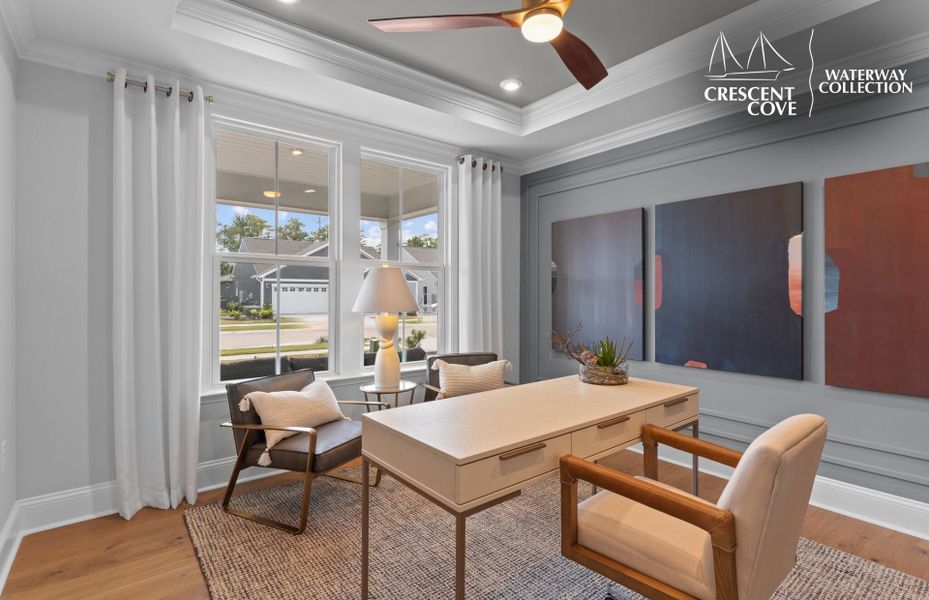 Representative furnished interior of a home built from the Stardom - Waterway Collection by Pulte Homes in Crescent Cove, Myrtle Beach (Image 8).