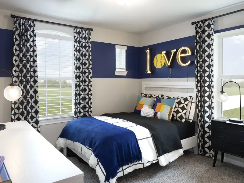 Furnished interior view inside a new home in Granger Pointe - Premier Series, Conroe (Image 7).
