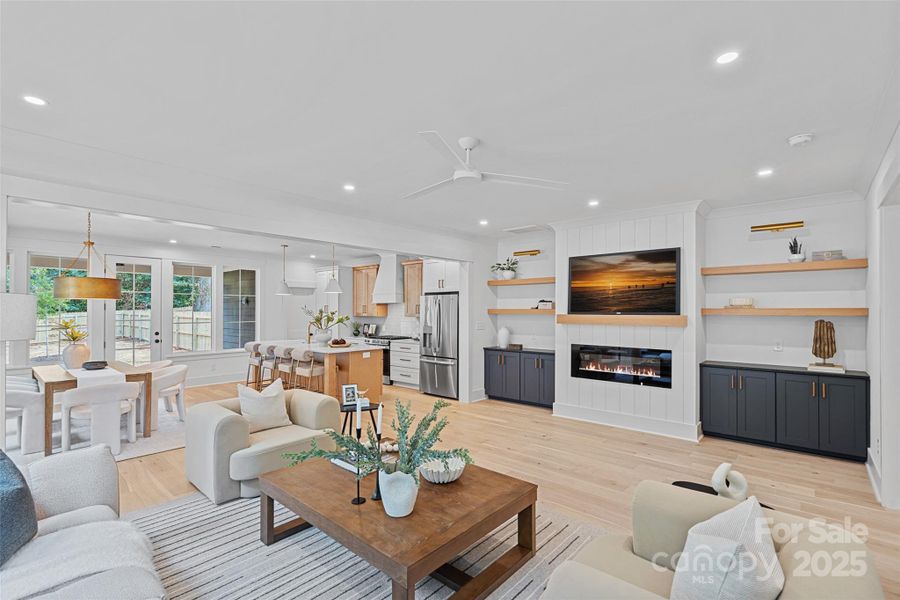 Furnished interior view inside a new home in , Charlotte (Image 10).