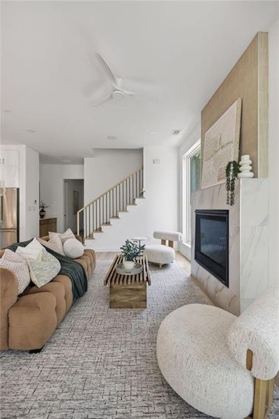 Furnished interior view inside a new home in , Atlanta (Image 20). Furnished interior view inside a new home in , Atlanta (Image 20).