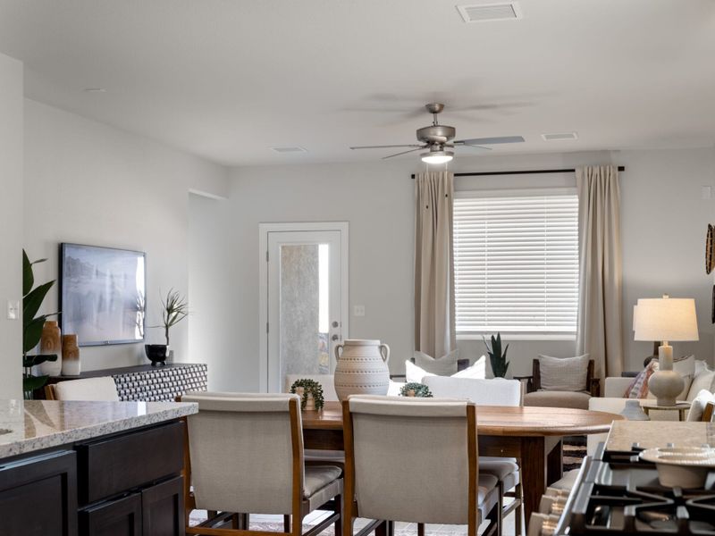 Representative furnished interior of a home built from the Ocotillo by View Homes in Summer Sky, El Paso (Image 9).