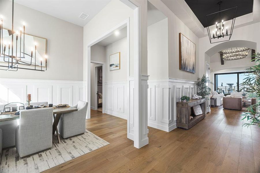 Furnished interior view inside a new home in Pecan Square, Northlake (Image 25).