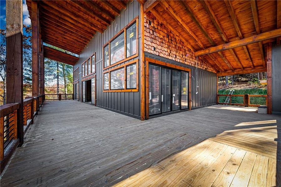 Exterior details and patio area of a home in , Blue Ridge (Image 3).