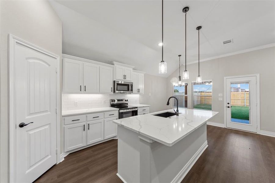 Furnished interior view inside a new home in , Greenville (Image 12). Furnished interior view inside a new home in , Greenville (Image 12).