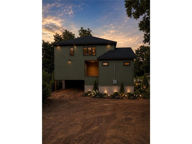 Front exterior of a new home in , Atlanta, GA, highlighting curb appeal (Image 9).
