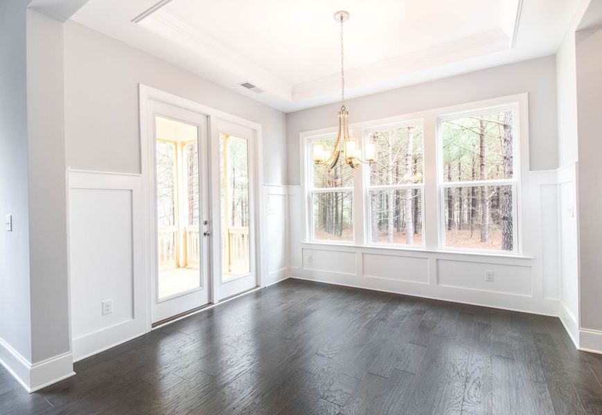 Representative unfurnished interior of a home built from the Pinehurst with 3rd Floor Retreat by Greybrook Homes in Edmunds Farm, Clover (Image 30).