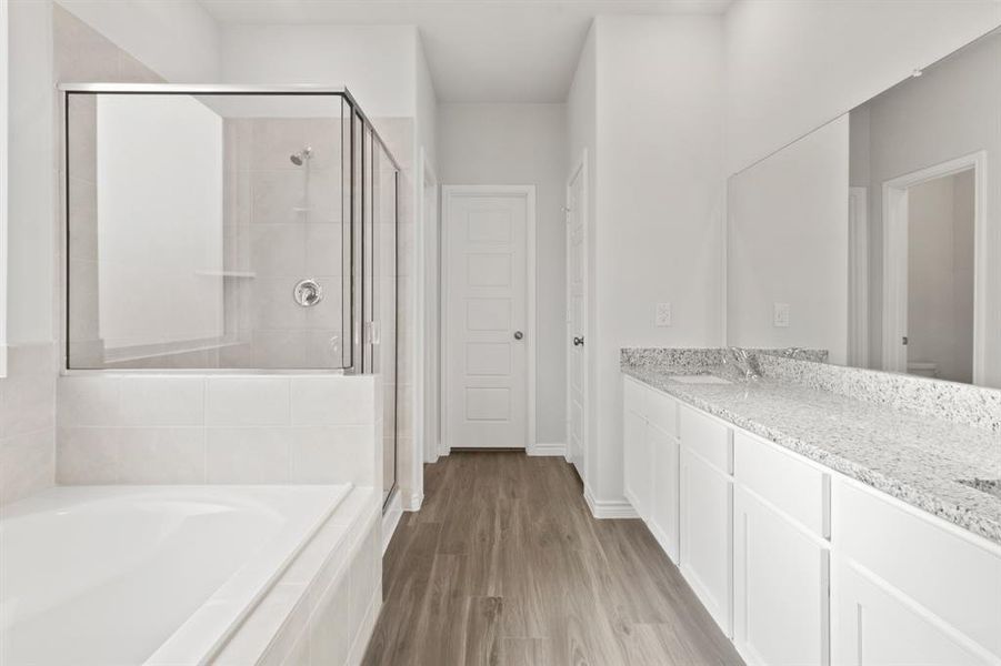 Furnished interior view inside a new home in Retreat at Fossil Creek, Fort Worth (Image 9).