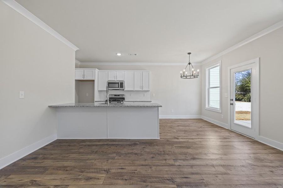 Spacious, unfurnished interior of a new home in , Hartwell (Image 30).