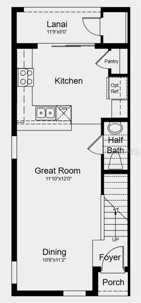 2D floor plan layout of this home in Skye Ranch Community Group Page, Sarasota, FL (Image 5).