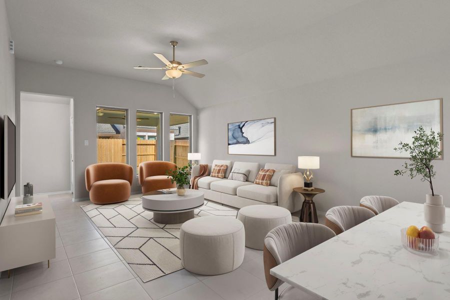 Furnished interior view inside a new home in Grand Central Park, Conroe (Image 8). Furnished interior view inside a new home in Grand Central Park, Conroe (Image 8).