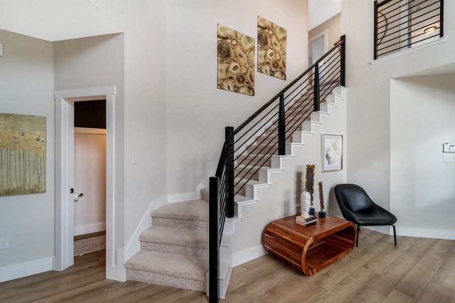 Representative furnished interior of a home built from the Rio Grande by CastleRock Communities in Lone Oak, San Antonio (Image 11).