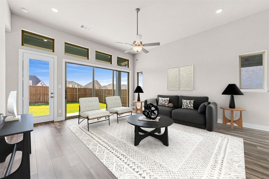 Furnished interior view inside a new home in Sandbrock Ranch, Aubrey (Image 17).