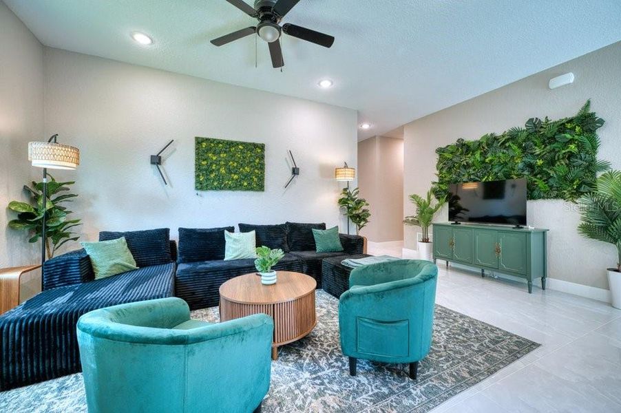 Furnished interior view inside a new home in , Port Charlotte (Image 15). Furnished interior view inside a new home in , Port Charlotte (Image 15).