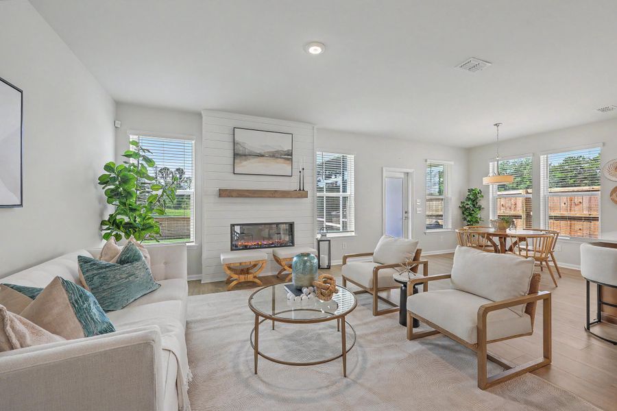 Furnished interior view inside a new home in The Groves of Berkeley, Moncks Corner (Image 9). Furnished interior view inside a new home in The Groves of Berkeley, Moncks Corner (Image 9).